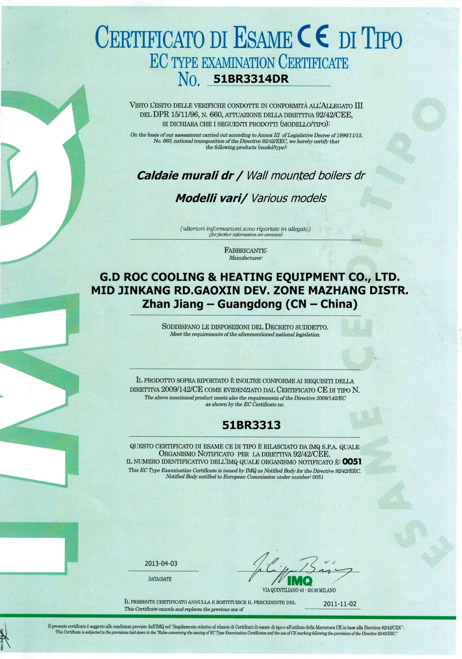 Quality & Certifications 3 Quality & Certifications - ROC