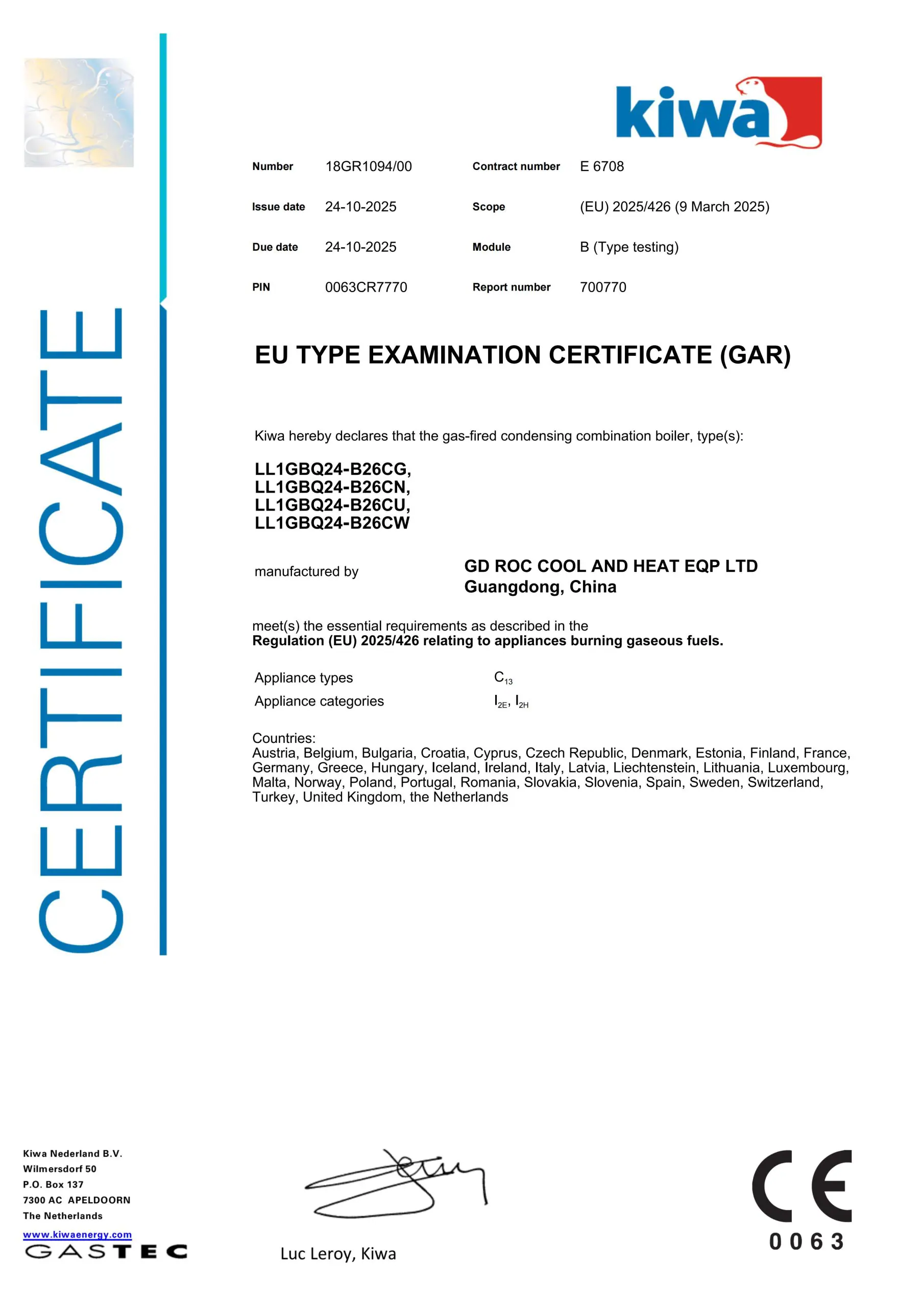 Quality & Certifications 5 Quality & Certifications - ROC