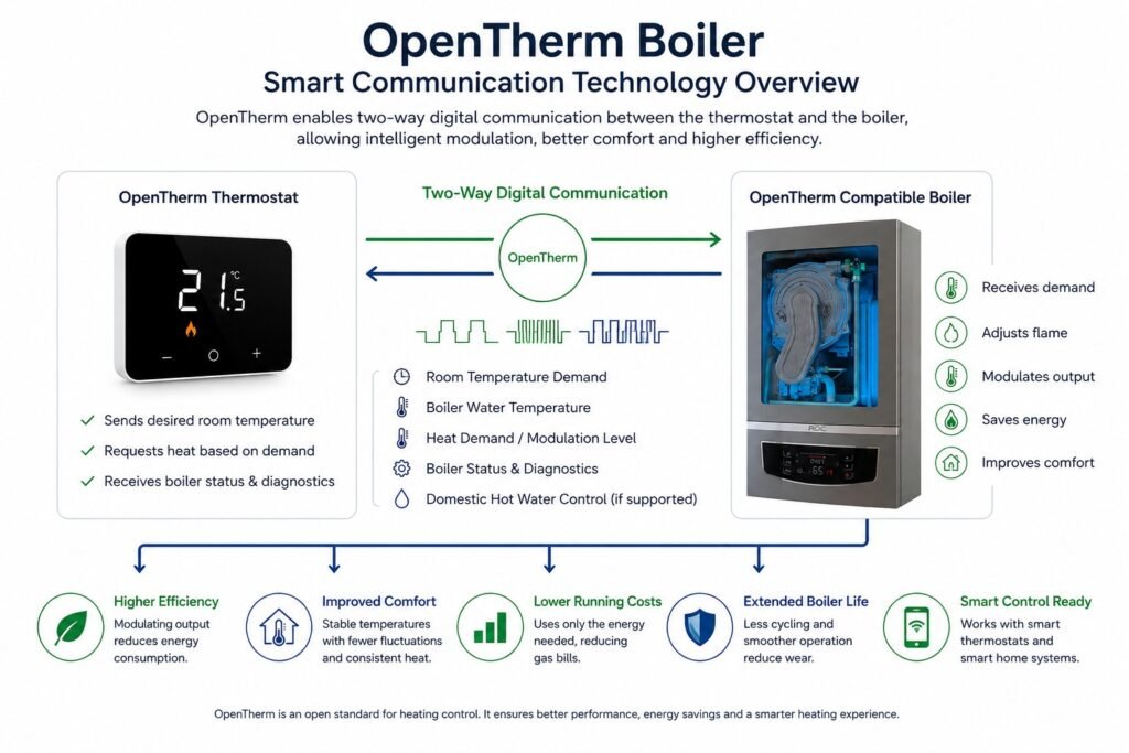 OpenTherm Boiler: Complete Guide for Installers, Distributors and Homeowners (2026) 1 OpenTherm boiler