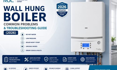 ROC official 2026 updated wall hung boiler troubleshooting guide and common problems poster